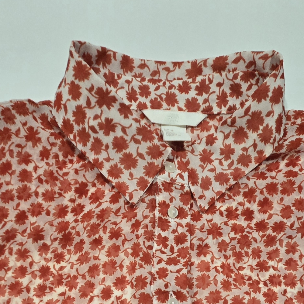 Floral Red Men's Shirt